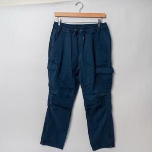 Polo Ralph Lauren Cargo Joggers Pants Womens Size M Navy Chino Military Stretch